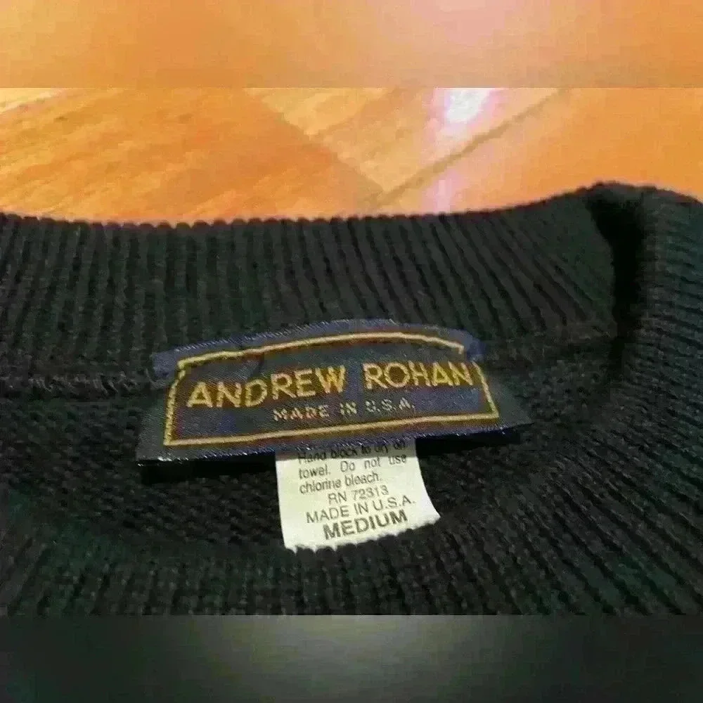 PENN STATE Nittany Lion Club Andrew Rohan Sweater Navy Blue Crewneck Mens Size M